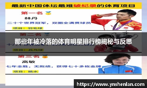 那些年被冷落的体育明星排行榜揭秘与反思