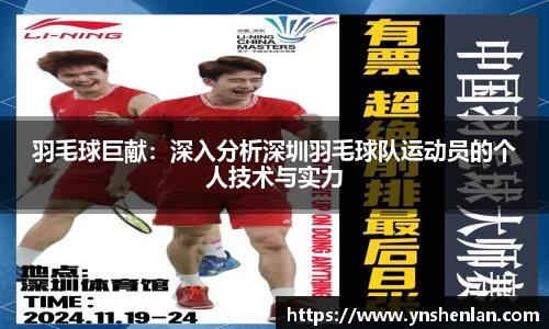 羽毛球巨献：深入分析深圳羽毛球队运动员的个人技术与实力