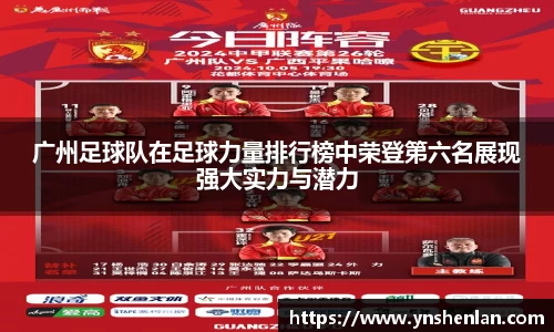 广州足球队在足球力量排行榜中荣登第六名展现强大实力与潜力