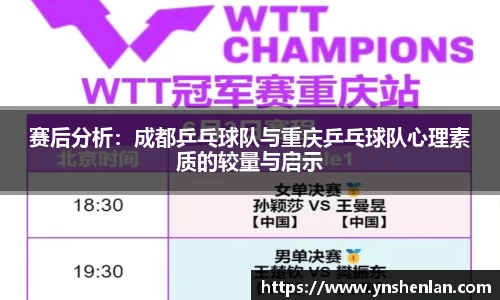 赛后分析：成都乒乓球队与重庆乒乓球队心理素质的较量与启示